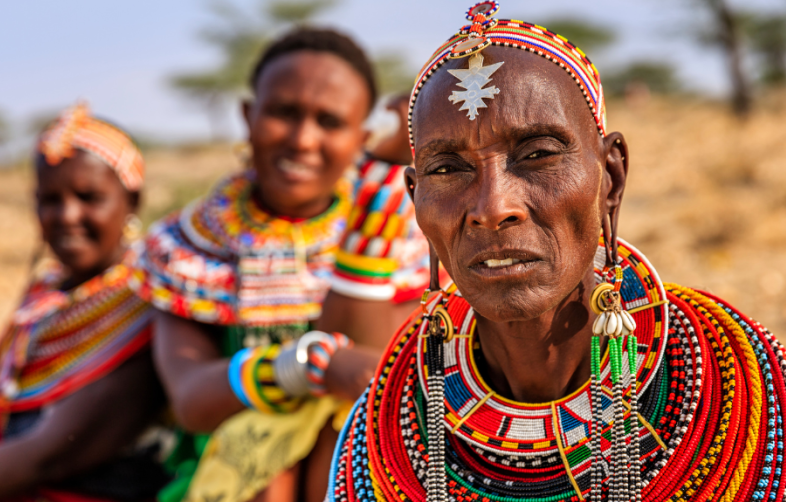 African women from Samburu tribe, Kenya